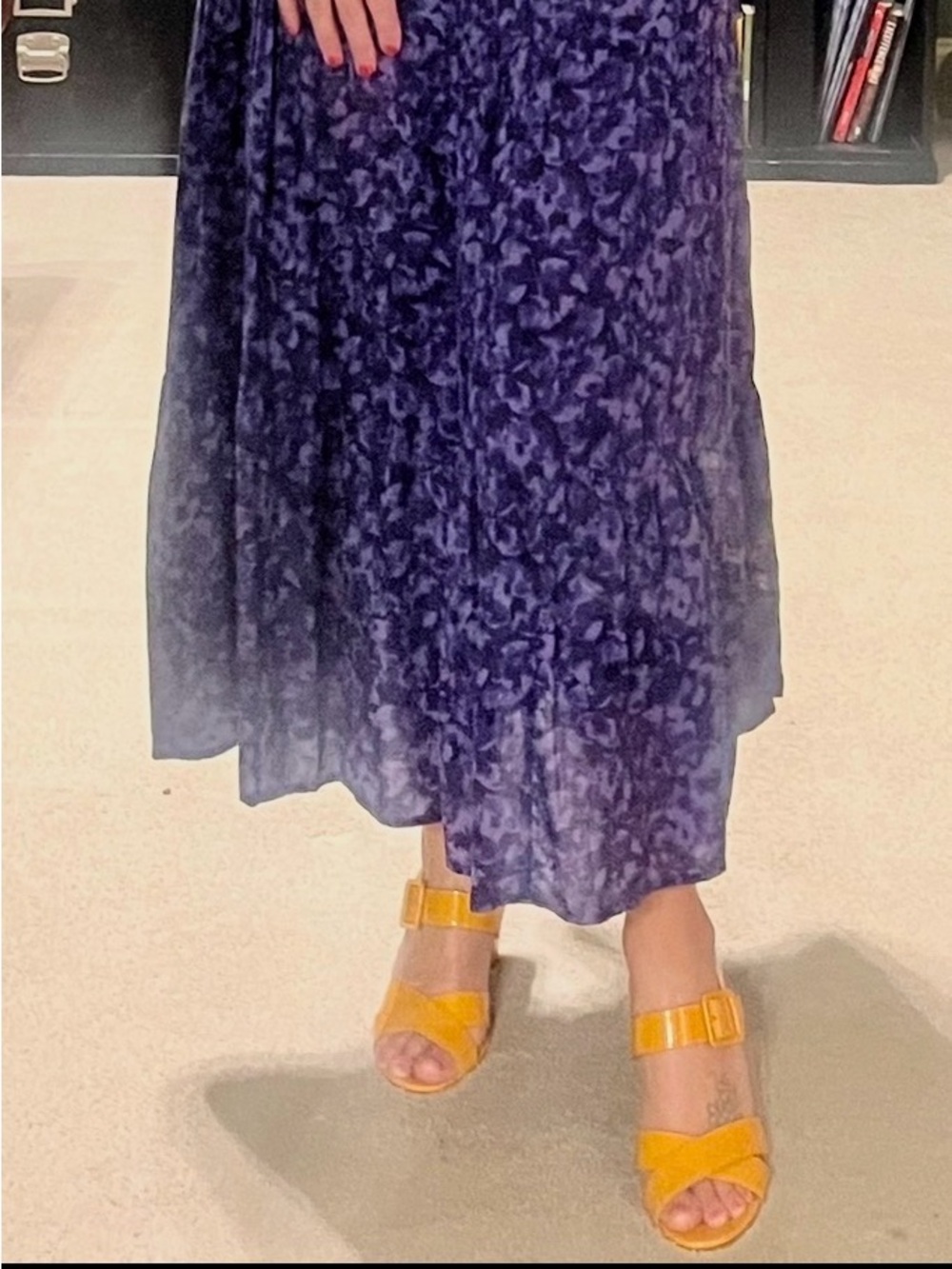 J. Crew Yellow Strappy Block Heel Sandals
